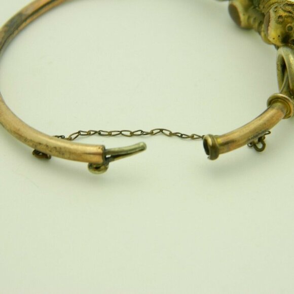 Antique Gold Filled Bypass Bangle Bracelet - Picture 5 of 5